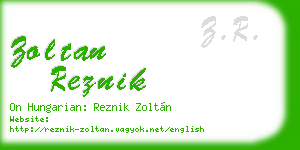 zoltan reznik business card